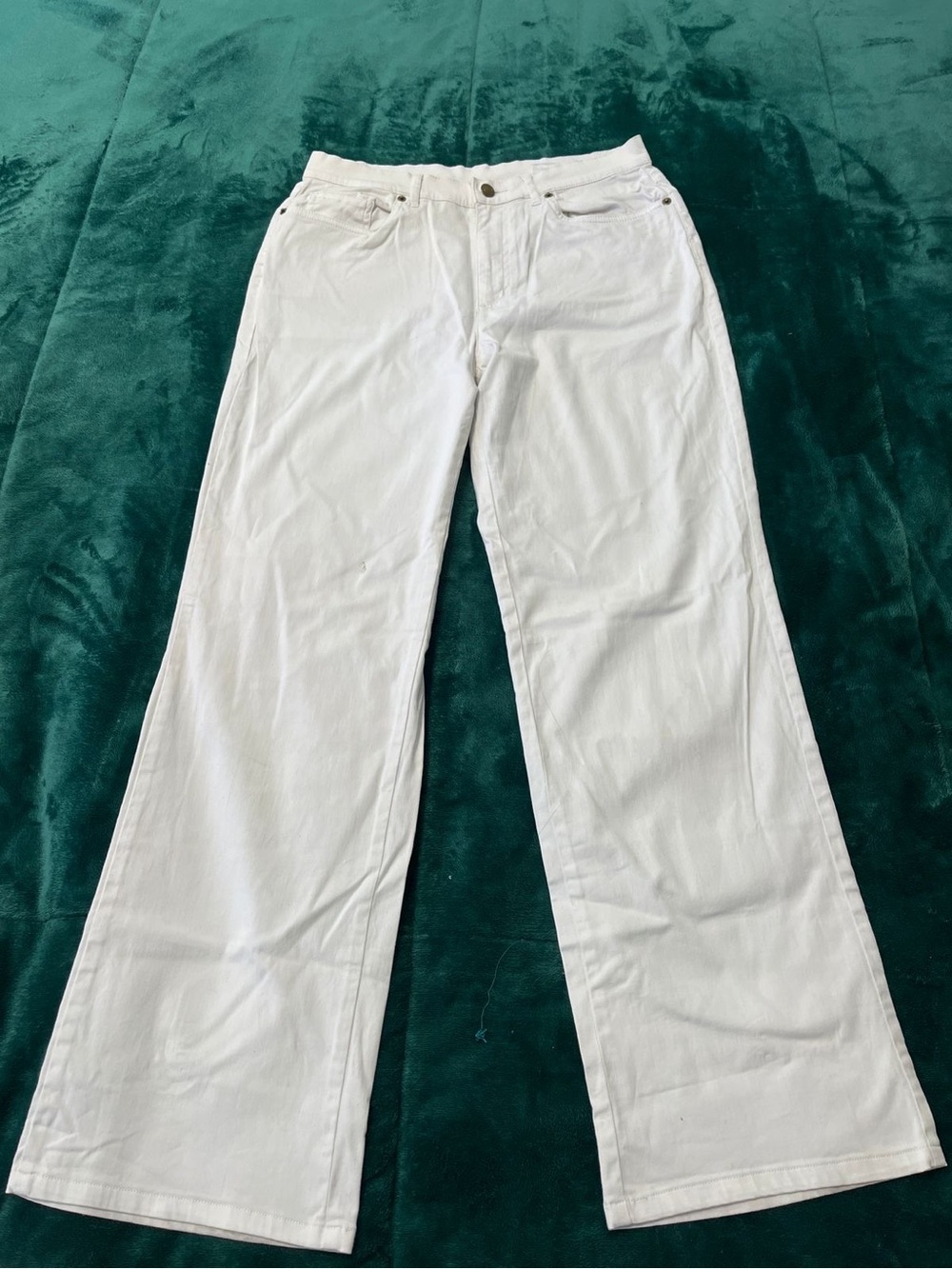 Talbots White Wide-Leg Jeans
